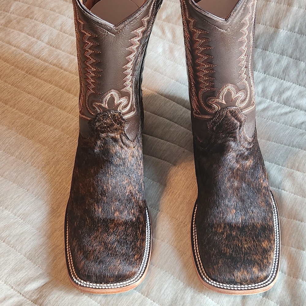 Men's ALFA brand "Hair on Hide" Cowboy Boots